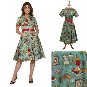 Orchid Bloom Frida Kahlo Swing Dress